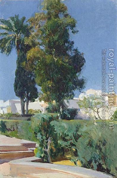 Joaquin Sorolla Y Bastida : Corner of the Garden Alcazar Sevilla
